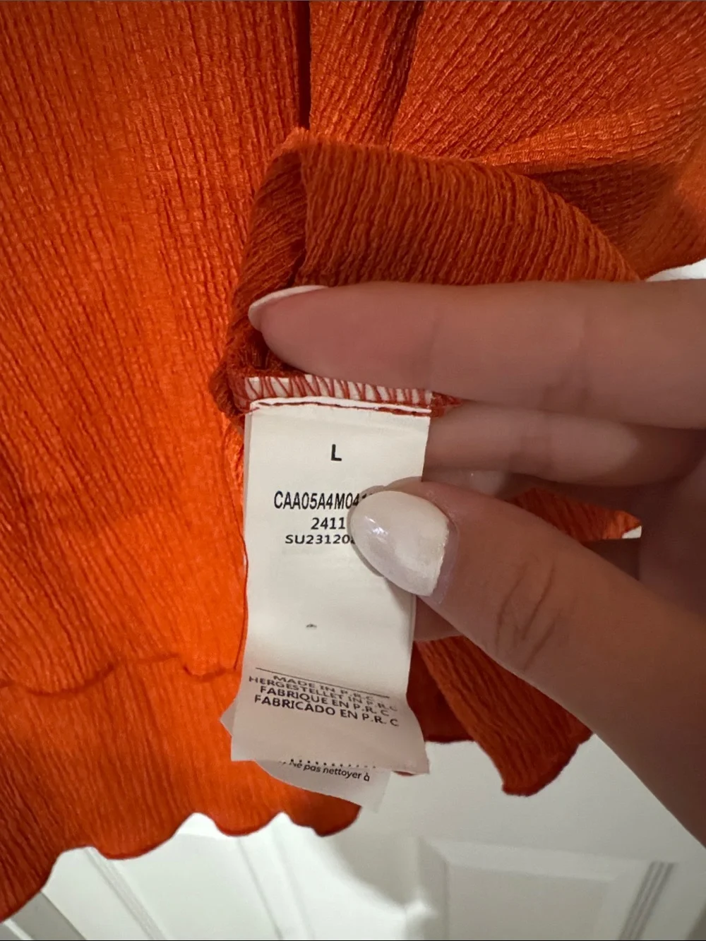 Strapless Tiered dress in Burnt Orange